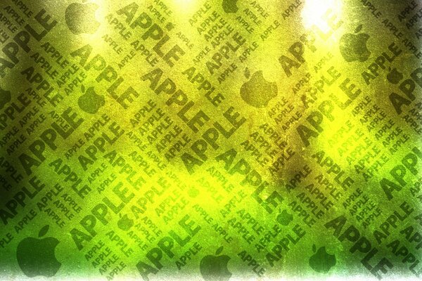 Жасыл фонда Apple логотипінің компьютерлік орындалуы