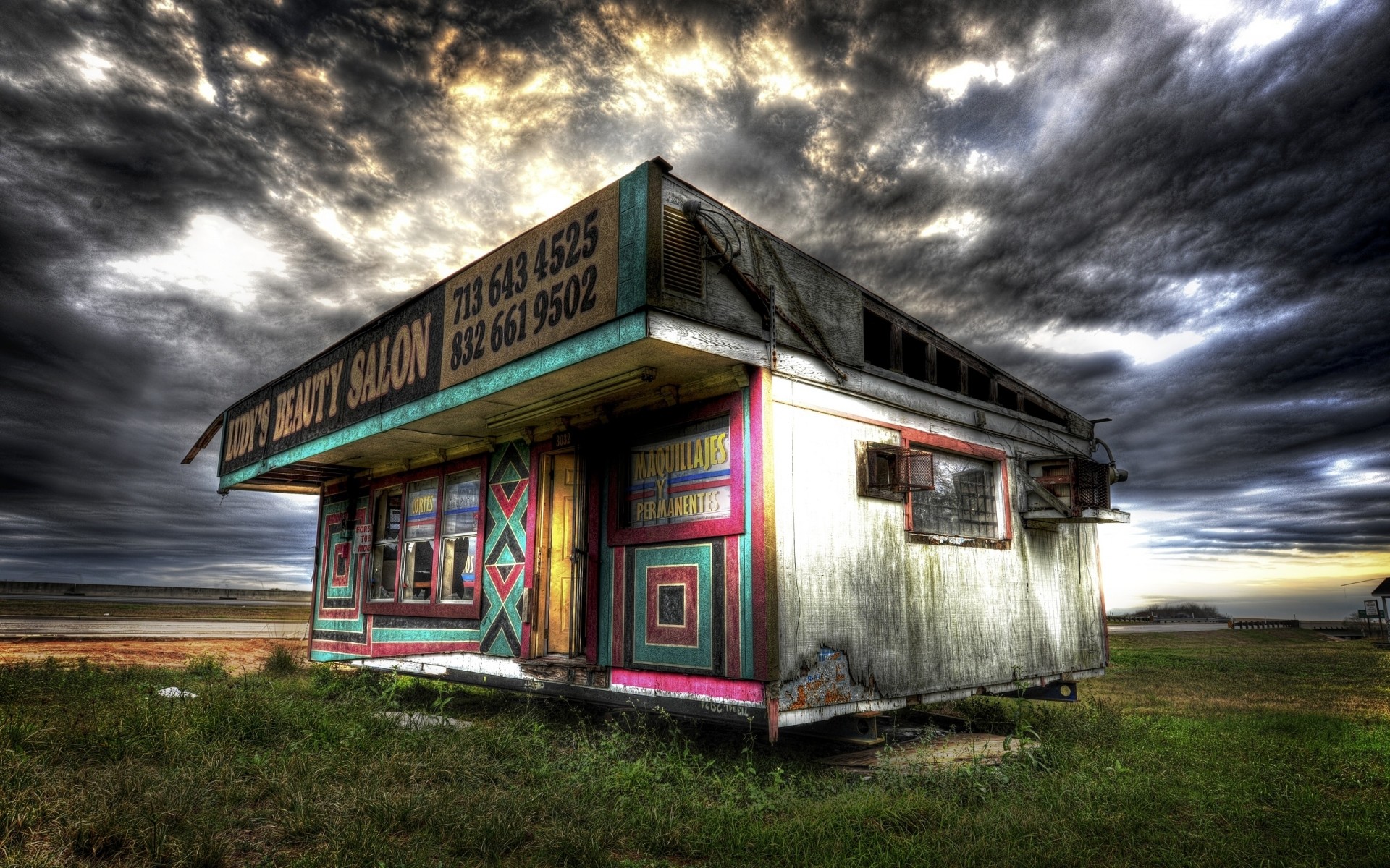 аспан пейзаж үй сәулет бұлттар фон