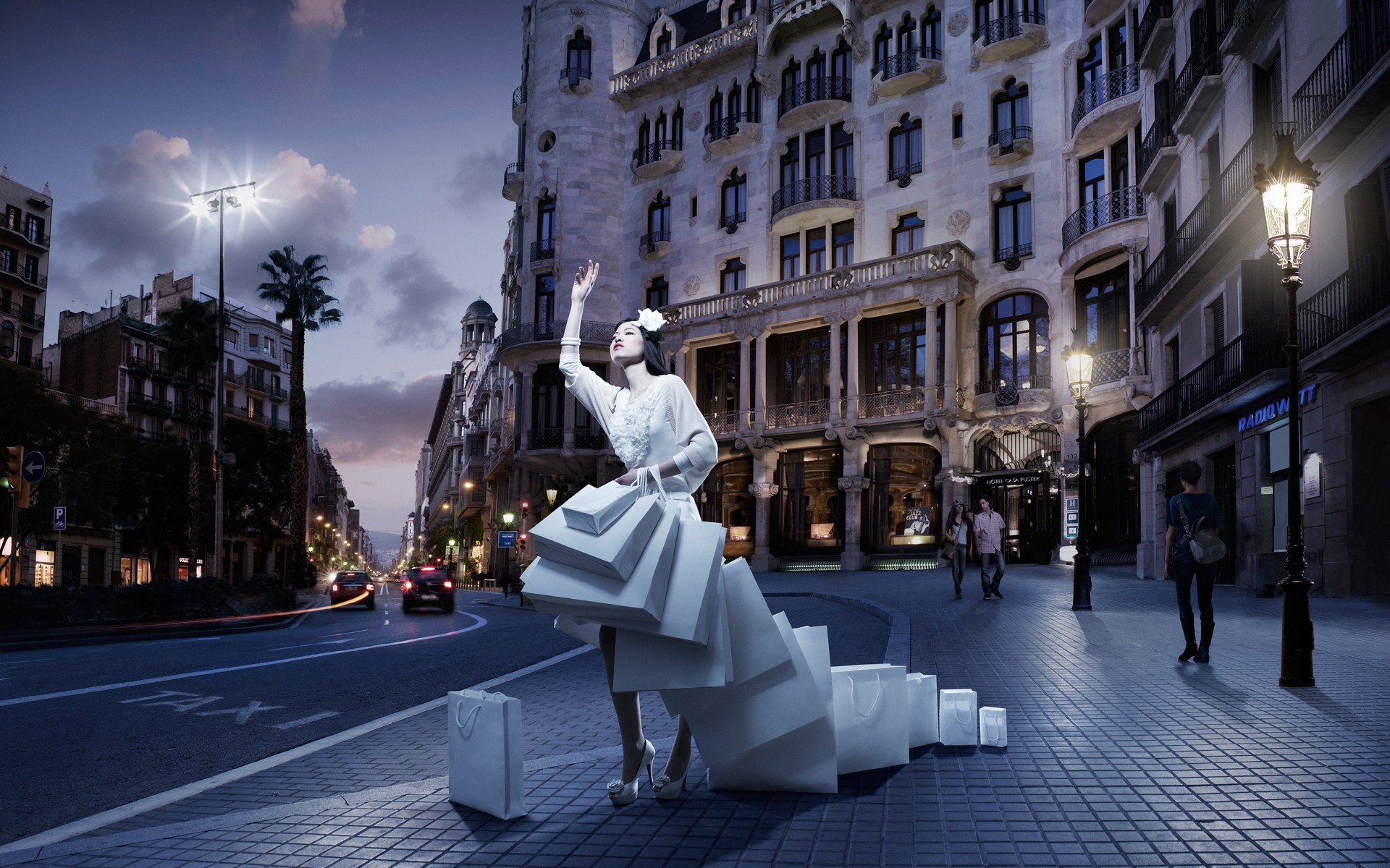 көше қала жол саяхат сәулет үй қала бизнес дүкендер қыз