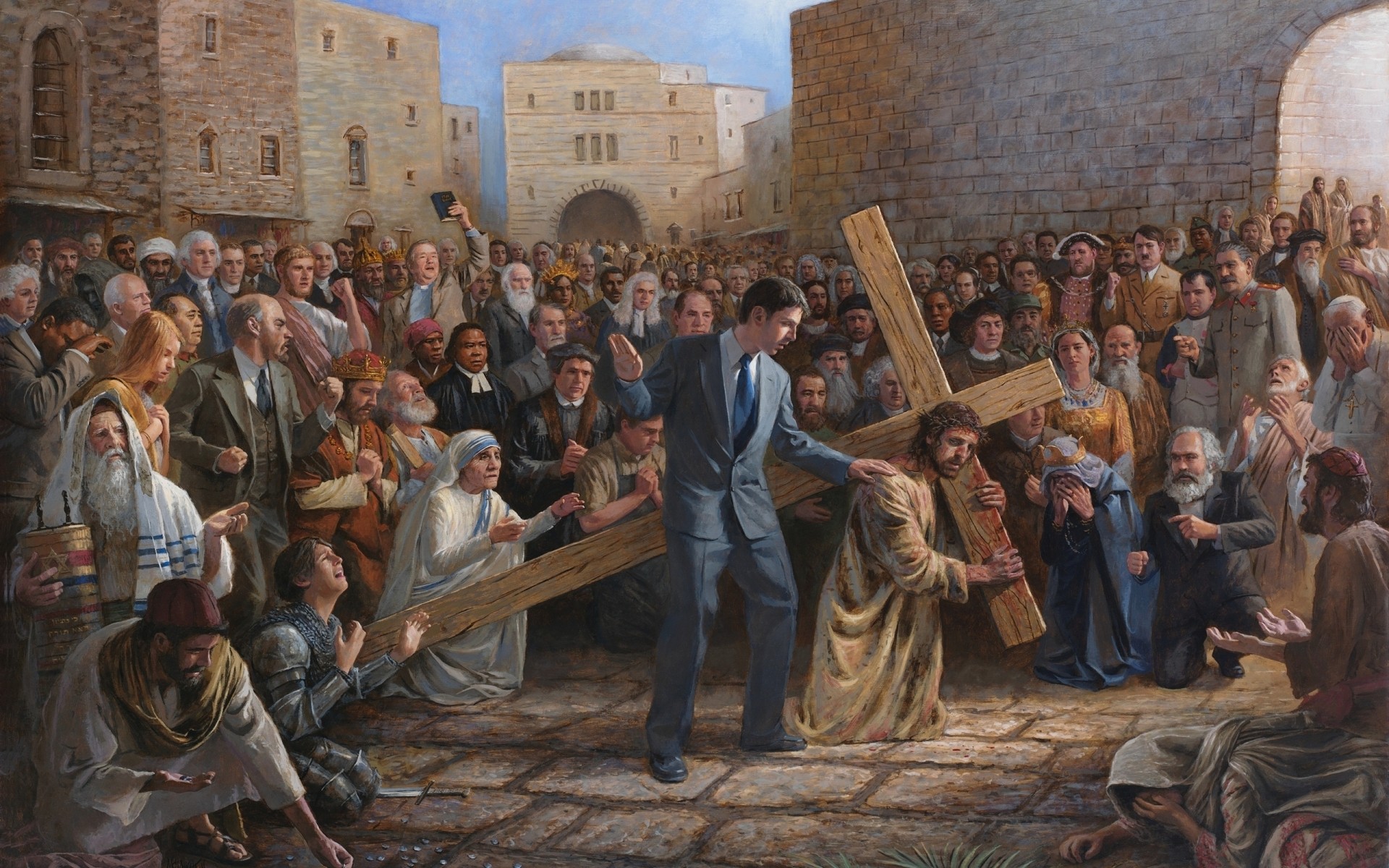 көптеген топ дін ересек әйел адам көпшілік рәсім кию бала пасха сахна құдай