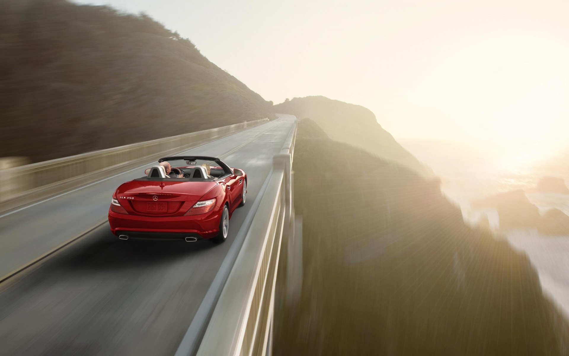 mercedes-benz бұлыңғырлық автомобиль саяхат көлік жүйесі әрекет көлік асығыс жол күн батуы тұман жылдам mercedes-benz slc