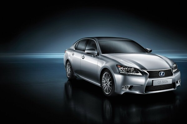 Көк фонда lexus көлігі