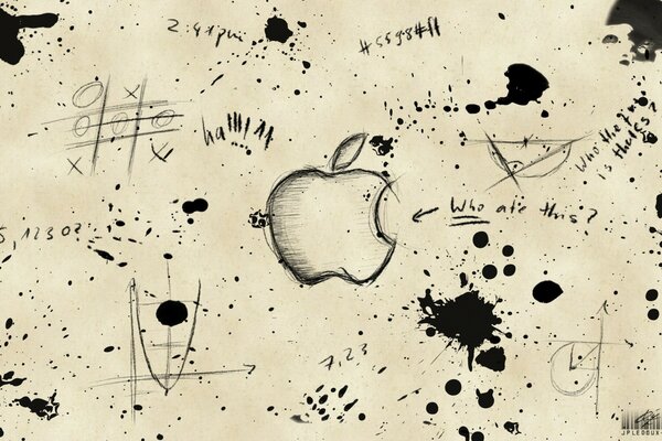 Apple тақырыбындағы шығармашылық сурет