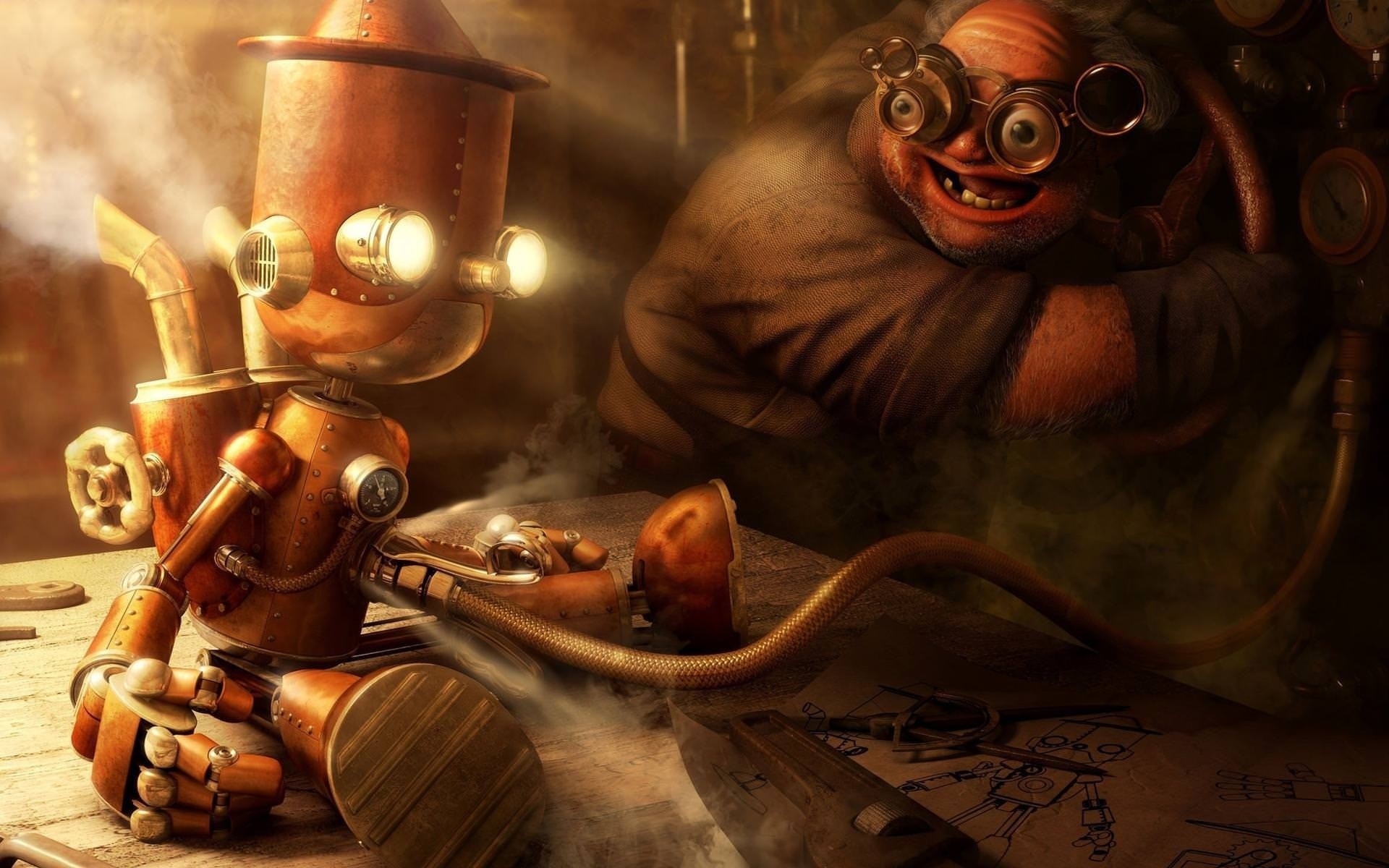 адам бір қару мылтық стеймпанк