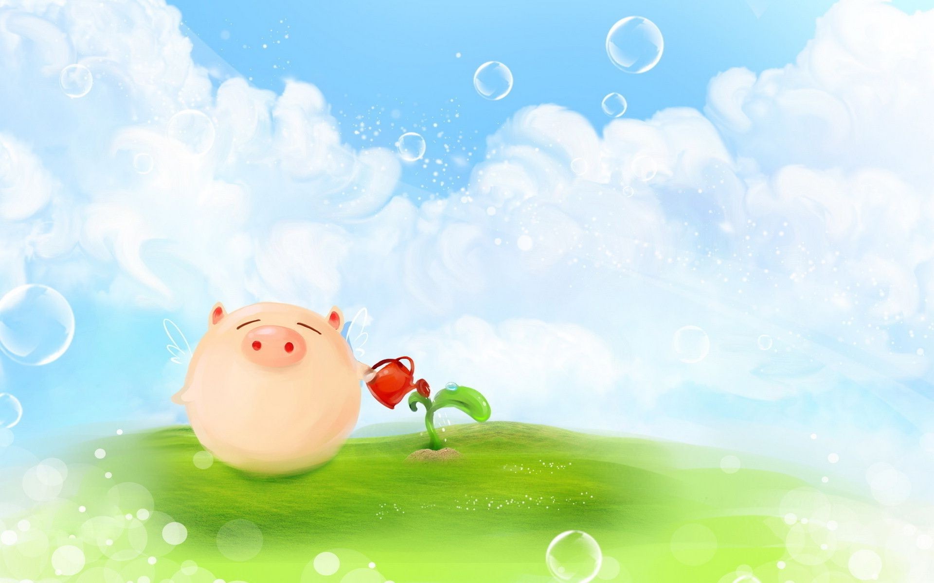 табиғат жаз жұмыс үстелі аспан құлау су көпіршік