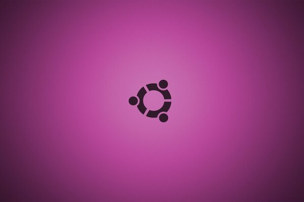 Linux логотипінің суреті күлгін фонда