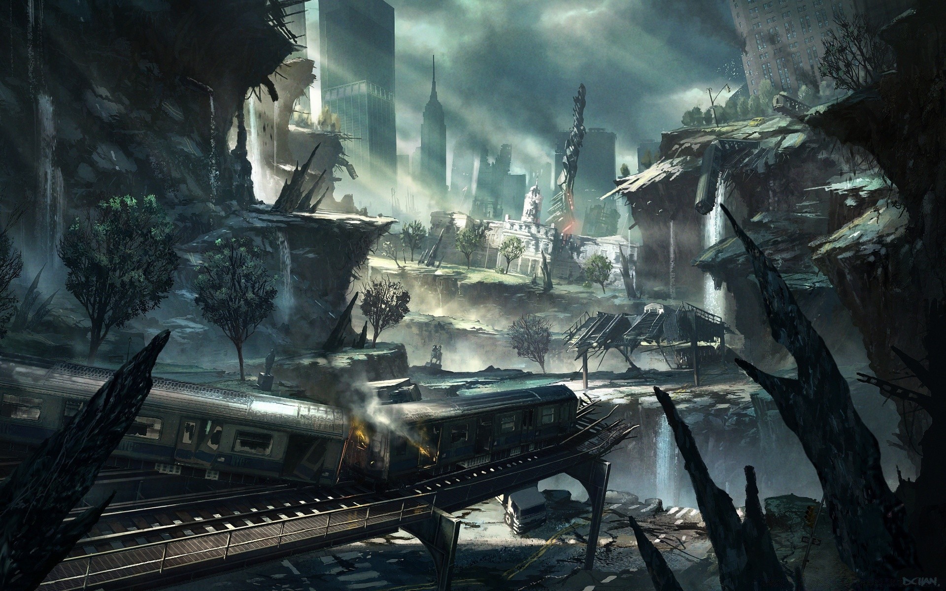 crysis түтін су өнер жарық
