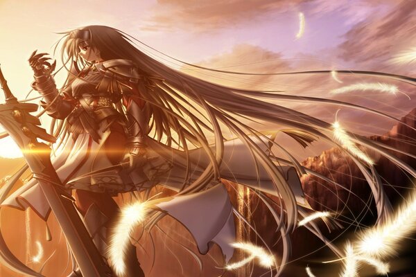 Амин қызының қылышпен суреті