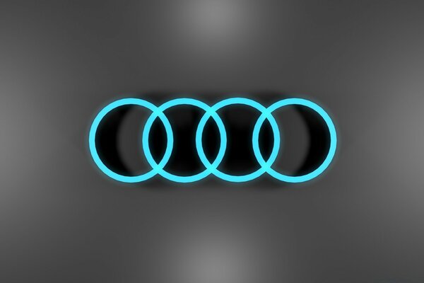 Audi автомобиль белгісінің дизайны